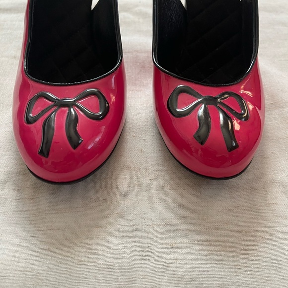 Dolce and Gabbana Y2K Pink Bow Slingback Heels - Picture 3 of 7